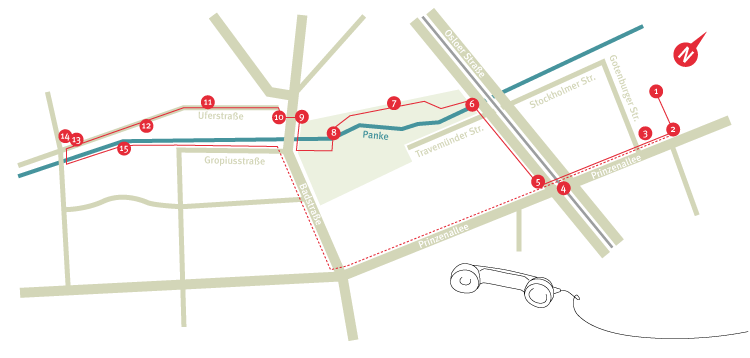 Audiowalk Werkstatt Wedding - Wegeplan