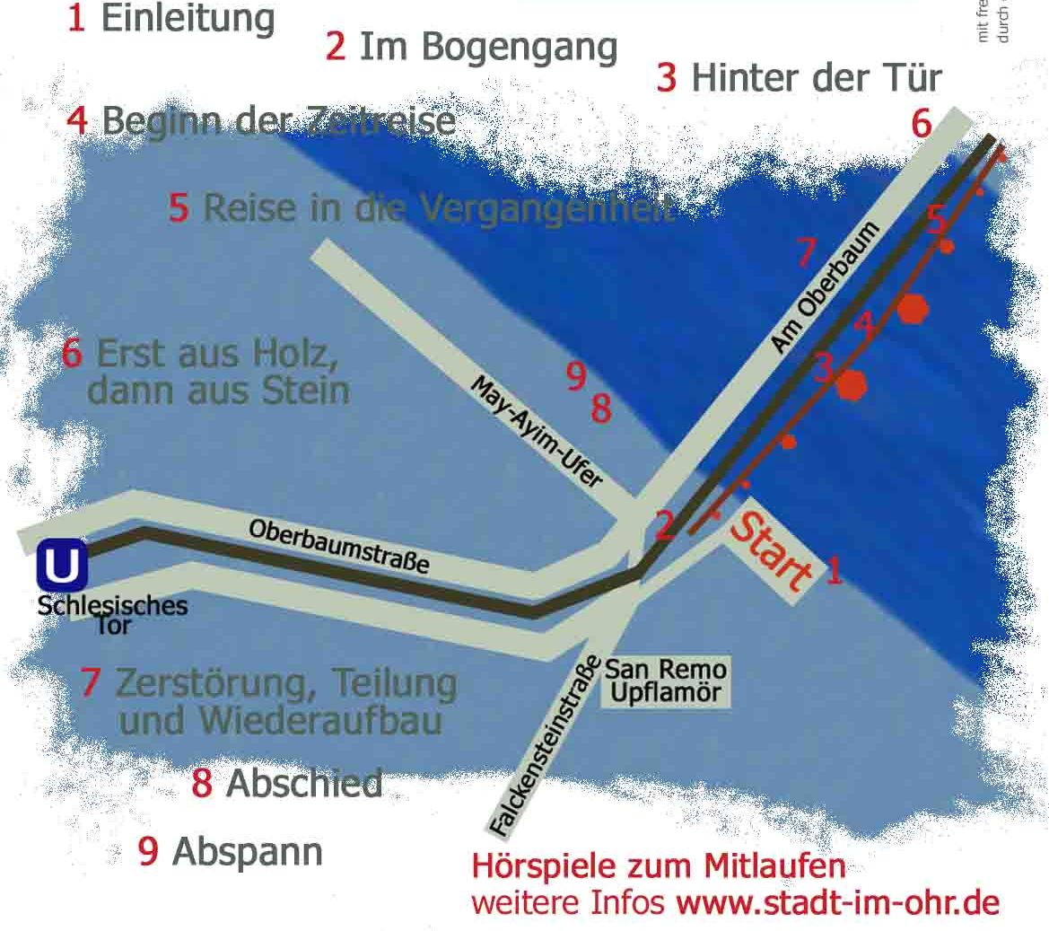 Zwischen den Welten - Wegeplan