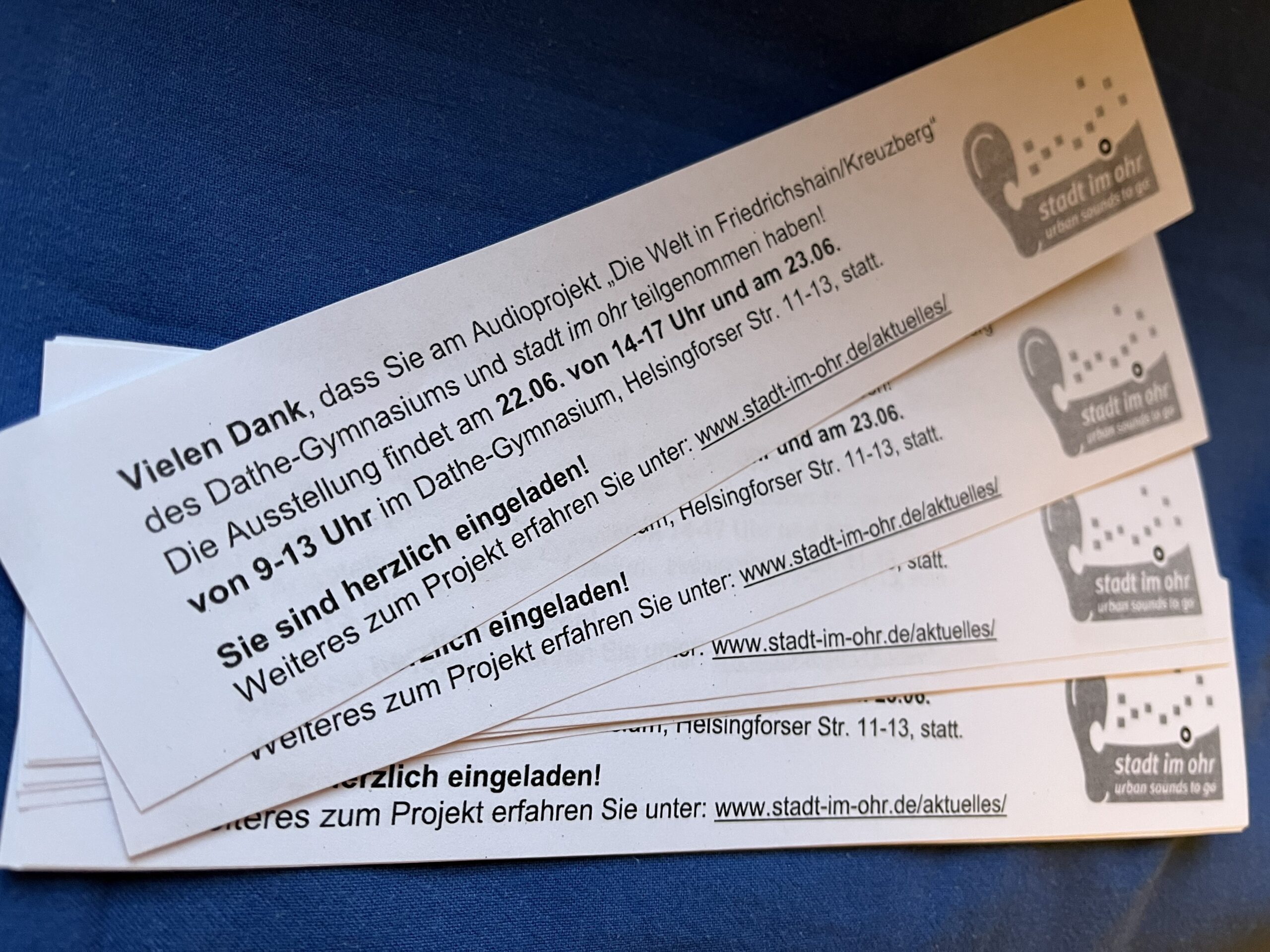 Einladung zur Ausstellung im Dathe-Gymnasium